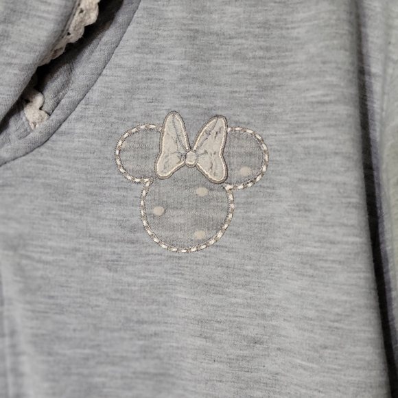 Disney Parks Authentic Minnie Mouse Zip up sweatshirt Gray XL - Picture 2 of 10